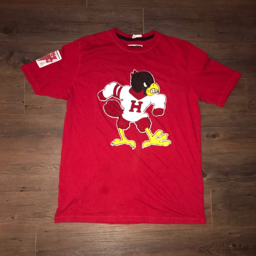 Embroidered Red Tee